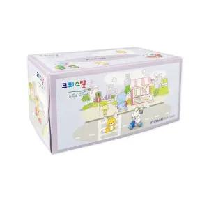 크리스탈 미용 각티슈 200매 1P -O 미용티슈 미용휴지 휴지 화장지 키친타올