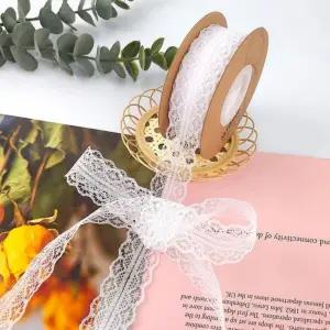 레이스 포장끈 길이 22M 화이트/생일/답례품/리본/공예/간식/구디백/유치원/어린이날/단체/선물/트와인/끈