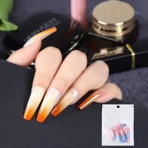무지개팁 인조손톱 손톱꾸미기 말랑팁 아트 오로 (WFK9CNO)