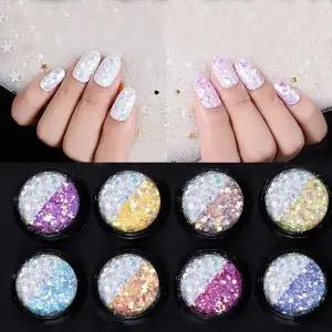 블링블링 셀프젤네일 빛반응 8종 글리터 반짝이 (WFK9CUC)