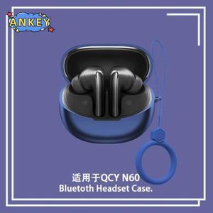 QCY MeloBuds N60 실리콘 케이스  포함 보호 임팩 방지 무선 이어폰 커버 휴대용 링