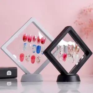 정사각 랙 네일팁스탠드 네일작품진열대 액자 중 (WFK9D62)
