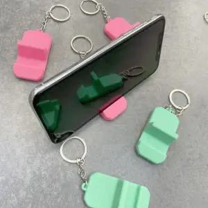 컬러감 휴대용 핸드폰 거치대 키링 WF0C42C