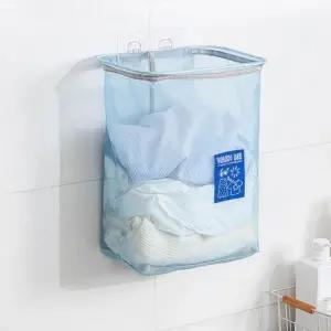 벽걸이 분리수거 바구니 미니 수납망 빨래 수건 정리함 메쉬형 (WFK9WUI)