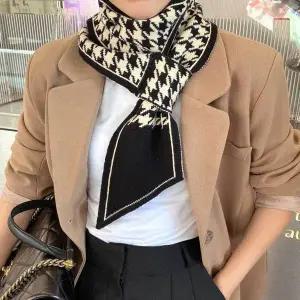 니트 목도리 부드러운 고리형 데일리 겨울 목도리 미니 양면 감싸개 워머 목따 보온 보호