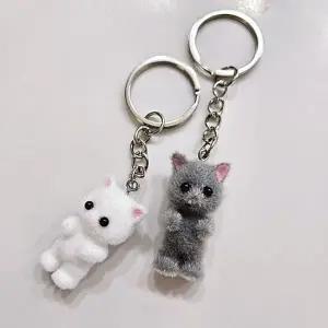 큐티 고양이 커플키링 인형 열쇠고리 WFGYS91