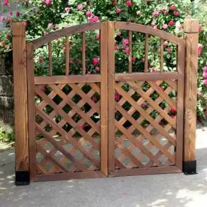 원목 대문 야외 양문 양문 펜션 담장 전원주택 1개