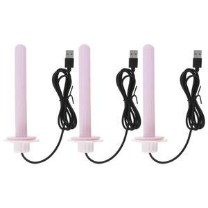 3개입 가열식 새 둥지 6.48인치 보라색 USB 전원 온열 장치 앵무새  비둘기용 내구성 플라스틱 케이지 스탠