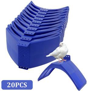 20피스 비둘기 나머지 스탠드 플라스틱 조류 농어 홀더 맥세이프 아크 앵무새 새장에 대 한 다용도 케어 액