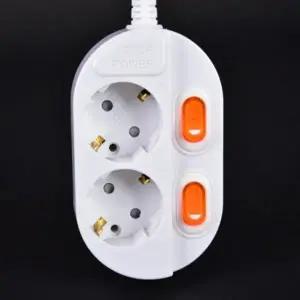 [하프클럽/]2구 멀티탭 개별 스위치 안전 국내제조 난연