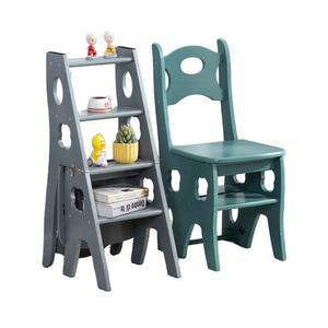 접이식 원목 야외 의자 휴대용 테라스 나무 사다리 가정용