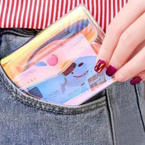 PVC 홀로그램 파우치 미니백 소품 화장품 10x8cm (WFK9FFY)