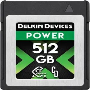 디지털 카메라용 Delkin 512GB CFExpress B형 4.0 메모리카드 저장 공간용 이미지 비디오의 빠른 전송에