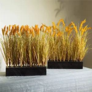 모형 화단 카페 조형물 곡식 장식품 갈대 인테리어