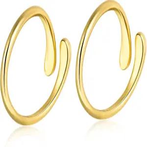 미코비비 2pcs 골드 토링 물방울 스타일 구리 조절 가능한 오픈 우아한 여름 해변 발 장신구 여성용