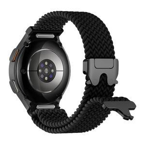 갤럭시 워치용 땋은 밴드 7 / 6 5 4 FE 40mm 44mm Watch 클래식 46mm 42mm 47mm 43mm 프로 45mm, 원클릭 노 갭 낙하산 탄성 나일론 스포츠 스트랩 손목밴드 워치 남성 여성