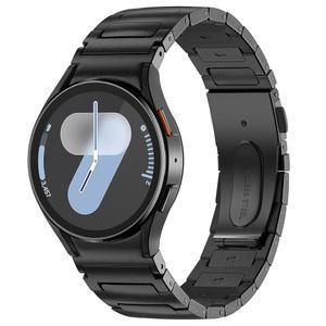 갤럭시 워치 밴드용 갭 메탈 밴드 없음 7/6/5/4 /FE 44mm 40mm, 6 클래식 47mm 43mm, 5 프로 45mm, 4 46mm 42mm, 20mm 스테인리스 스틸 스트랩 남성용