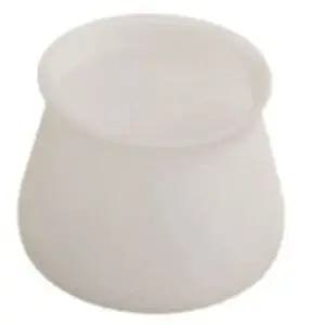 원형 의자발커버 긁힘층간소음 실리콘 의자발캡 흰색M