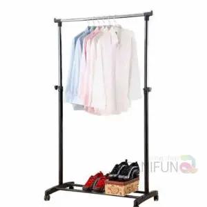 [하프클럽/]이동형 원룸 바퀴 행거 작은 방 옷걸이 수납행거