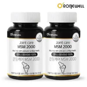 관절케어 엠에스엠 2000 1,011.5mg120정 x 2 총240정