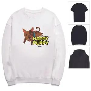 키밍 맨투맨 후드티 Happy 강아지 동물 귀여운 WAE511D