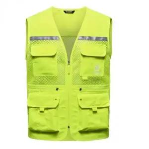 야광 작업용 조끼 안전 형광 신호수 반사 베스트 (WFKATZF)