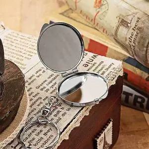 양면 손 거울 미니 손거울 휴대용 접이식 핸드미러 WFIKWUX