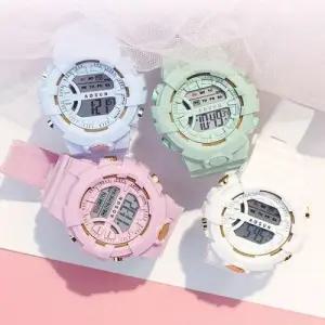 LED 남성 여성 방수 패션 컬러 디지털 전자 손목 시계 W9B5826