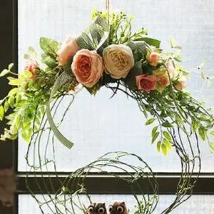 부엉이 관람차 가렌더 가랜드 조화 꽃 가렌더 deh2+5RQu