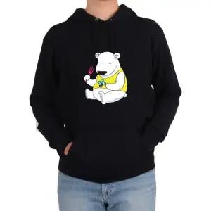 기모후드티 북극곰 포크 배고픈 곰 POLAR BEAR 온난화그림 다양한 색상 사이즈 (WFKB3JA)