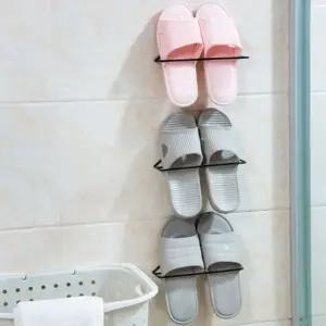 실내화거치대 슬리퍼 거실화 실내화 벽걸이 정리대 (WFKAZQS)