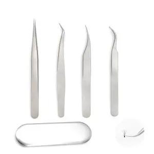 네일핀셋세트 스테인레스 정밀핀셋 네일파츠 핀셋 (WFKAN39)