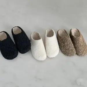 여성 털 슬리퍼 덤블 겨울 방한화 안감 슬리퍼