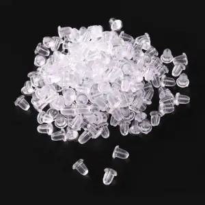 [하프클럽/]귀걸이 실리콘 캐주얼 클러치 6mm 필수템 200개(1팩)