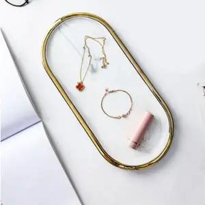 [하프클럽/]세라믹 골드 촬영 소품 장식 트레이 대형