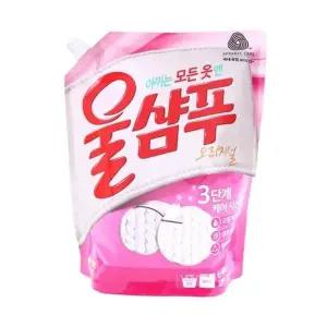 ( )섬유케어 중성세제 울샴푸 오리지널 1.4L 리필 겸용 리필세제 세탁세제 물세제 일반기용