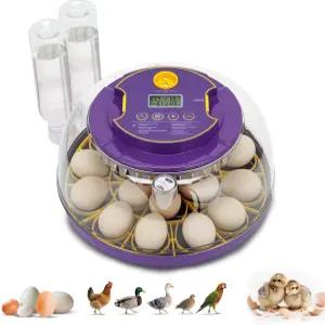 18 알 부화용 인큐베이터 - 자동 회전 온도/습도 조절 캔들러 치킨 오리 거위 메추라기 앵무새 비둘기