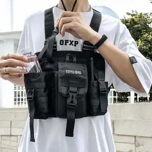 [하프클럽/]블랙 크로스백 체스트백 PrimeBulk 조끼가방 납품용