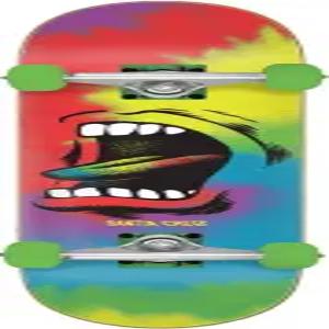 산타 크루즈 빅 마우스 타이 다이 풀 8.00인치 x 31.25인치 스케이트보드 완성