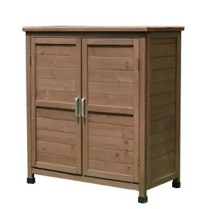 야외 청소도구함 농기구 창고 옥외 조립식 원목 곡괭이 휴대용 수납 정리함 삽 강철 농업용