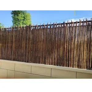 대나무 담장 울타리 원예 가든 높이 대나무울타리 마당 화단 테라스 탄화 장대 일본식