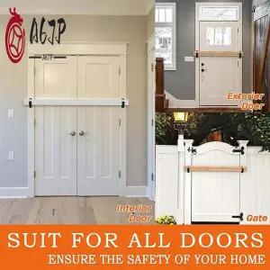 A67P-2X4 도어 바리케이드 브래킷 2X4 목재 용 홈 보안 슈트 용 헤비 듀티 업그레이드 도어 바 브래킷