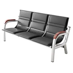 벤치 웨이팅 의자 3인용 대기실 휴게실 철제 인테리어 암레스트