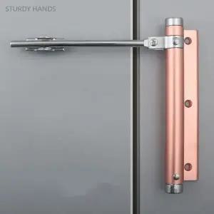 홈 보이지 않는 도어 힌지 자동 폐쇄 반환 장치 침실 도어 스프링 버퍼 힌지 클로저 실내 하드웨어 용품