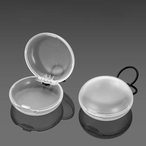 플라스틱 방음 이어플러그 박스 원형 미니 소형 호환 케이스 보관 공예