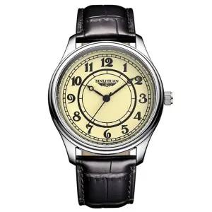 라운드 자인 아날로그 패션 초 바늘 가죽 메탈 수능 학생 손목 시계