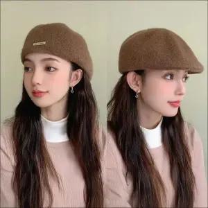 여성 겨울 모직 베레모 화가모자 빵모자 데이트룩 7색