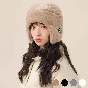 남녀 퍼 방한모자 겨울 귀달이 모자 인조퍼 4색