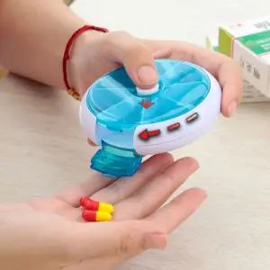 (우리공간) 동글이 일일 약통 휴대용약통 일주일약통 알약통 약병 주일약통