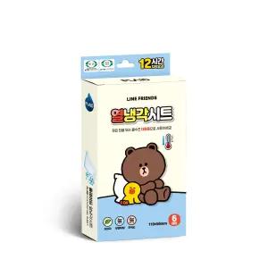 라인프렌즈 열냉각시트 라인프렌즈 열냉각시트 열냉각패치 냉각 어린이